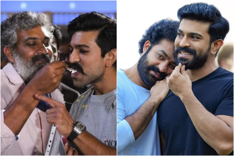 Ram charan Birthday celebrates in RRR set