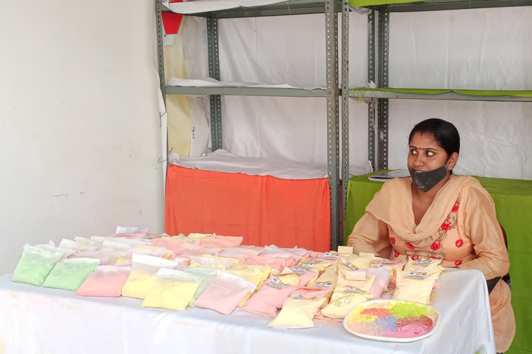 PEOPLE BUYING NATURAL COLORS FOR HOLI CELEBRATIONS IN SIRMAUR