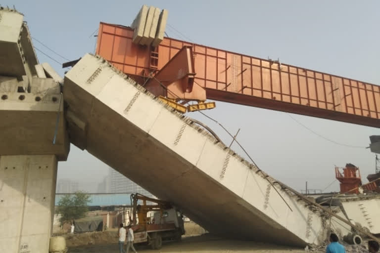 Under-construction flyover on Gurugram-Dwarka Expressway collapses