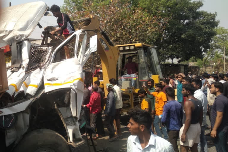 one container driver died in a road accident