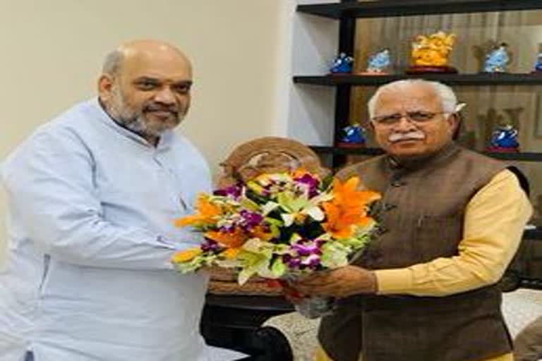 manohar lal khattar met amit shah