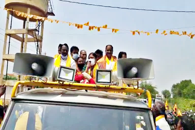 tdp candidate panabaka lakshmi election campaign in nellore district