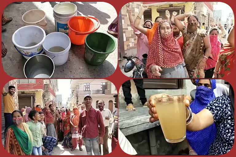 water crisis in burari delhi