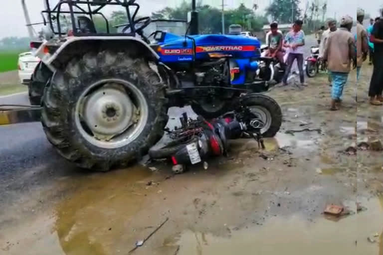 জনীয়াত তীব্ৰবেগী ট্ৰেক্টৰে মহতিয়াই নিলে এখন বাইক