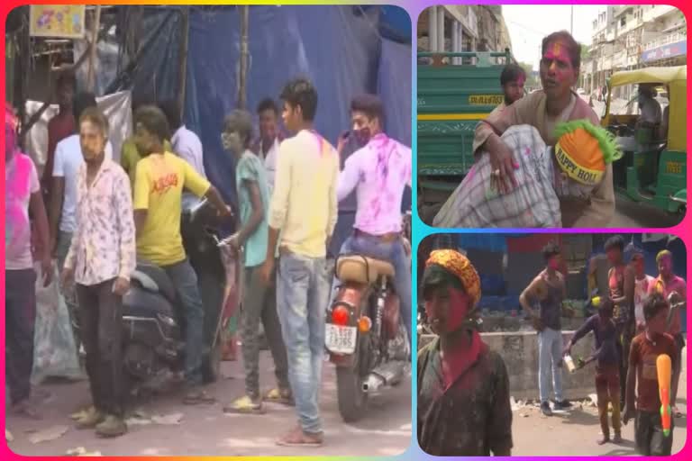 delhi sadar bazar holi