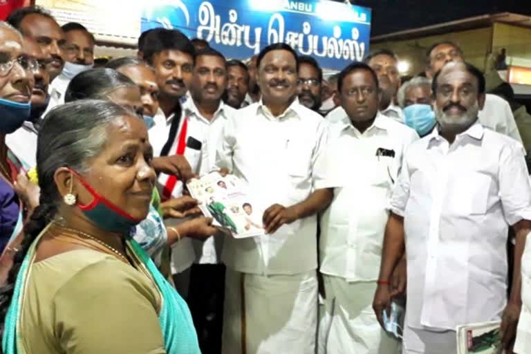 AC Shanmugam campaign in Erode