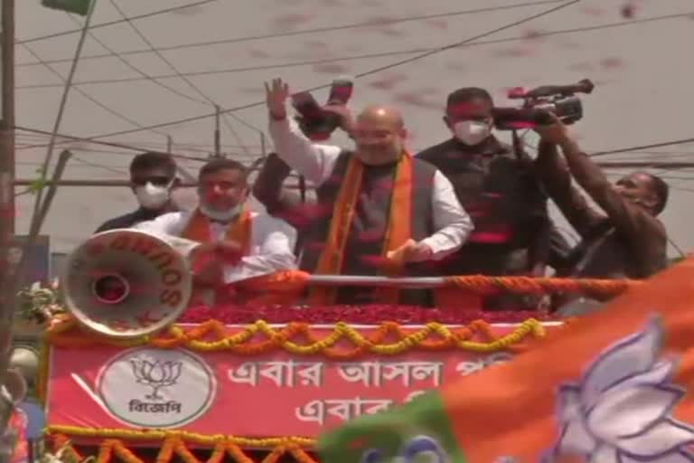 amit shah road show in nandigram