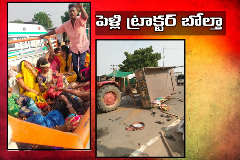 tractor accident, road accident in bhadradri kothagudem district