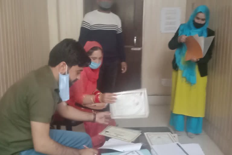 رامبن میں نیشنل ہیلت مشن کی جانب سے امتحانات کا انعقاد