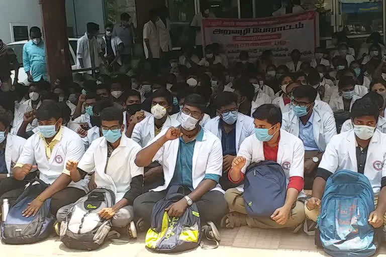 Fee issue: Medical students jumped into sit in protest