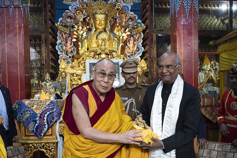 Dalai Lama  Dalai Lama wishes speedy recovery to President Kovind  Dalai Lama wishes to President Kovind  Kovind bypass surgery  ദലൈലാമ  രാഷ്‌ട്രപതി  രാം നാഥ് കോവിന്ദ്‌