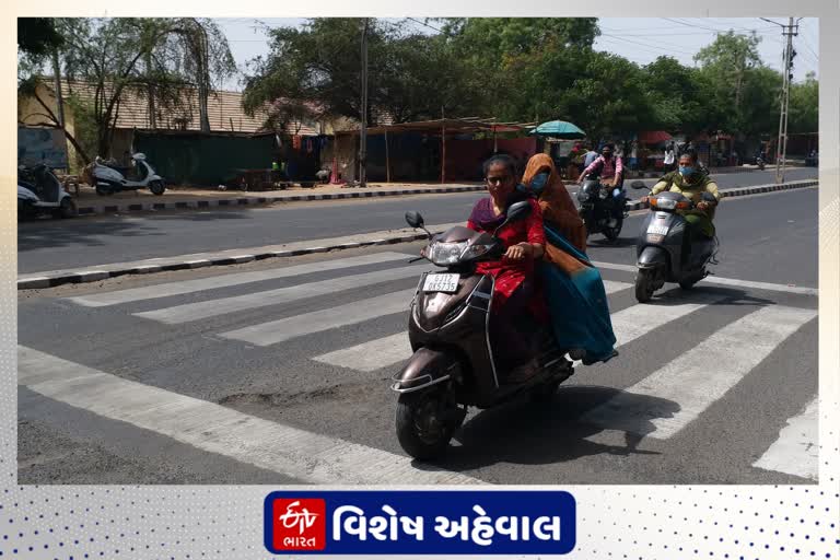 ભુજ શહેરના રસ્તાઓની હાલત ખરાબ