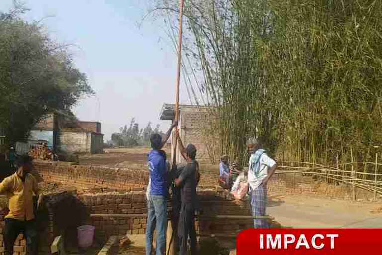 repair of useless handpumps in Giridih