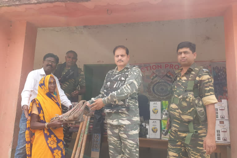 Distribution of essentials among the needy under Civic Action Program in Giridih