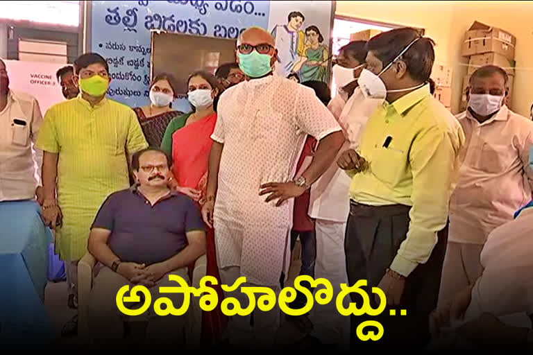 bjp arvind, vaccination in nizamabad