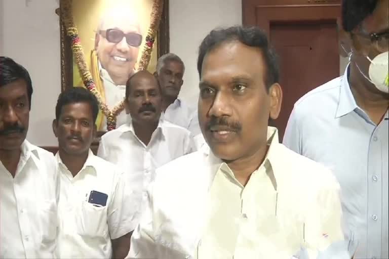 EC reprimands DMK leader A Raja for violation of model code of conduct,