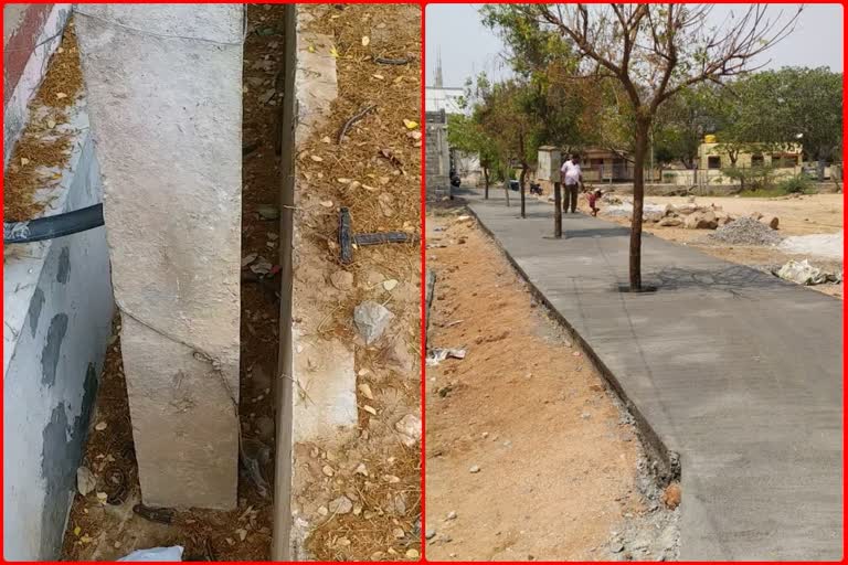 Road constructed around trees, Light pole constructed in drainage: Negligence by gvt officers