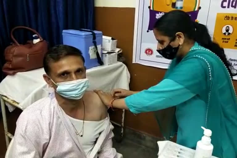 Third phase of corona vaccination  in Bilaspur