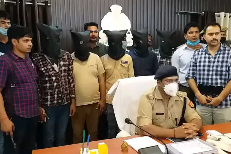 लाही से लदे ट्रक को पुलिस ने पकड़ा, 5 गिरफ्तार