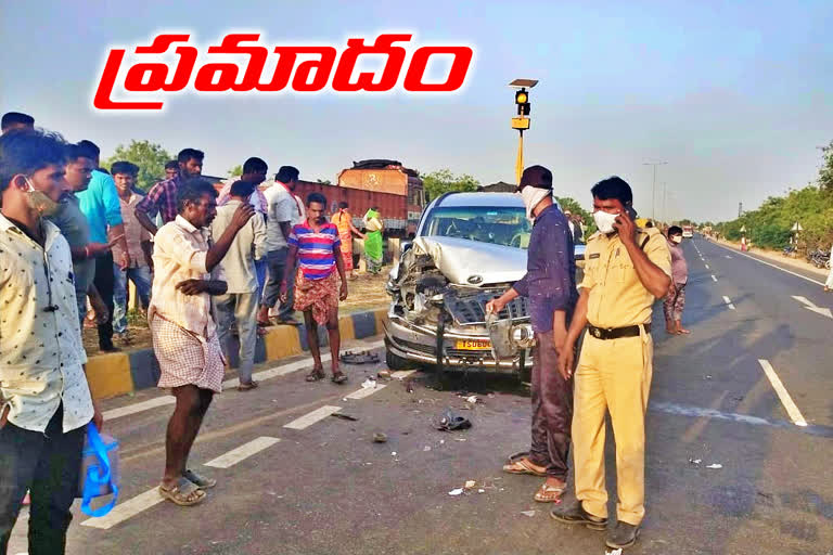 Accident at rangapuram, wanaparthy district