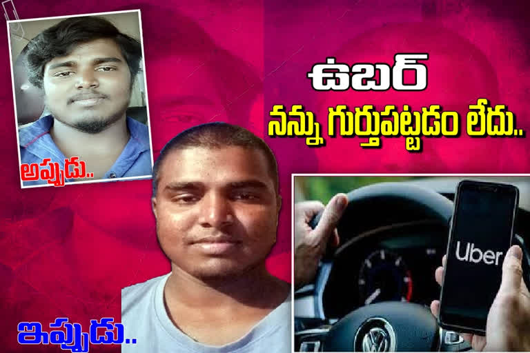 Telangana Uber cab driver shaved head