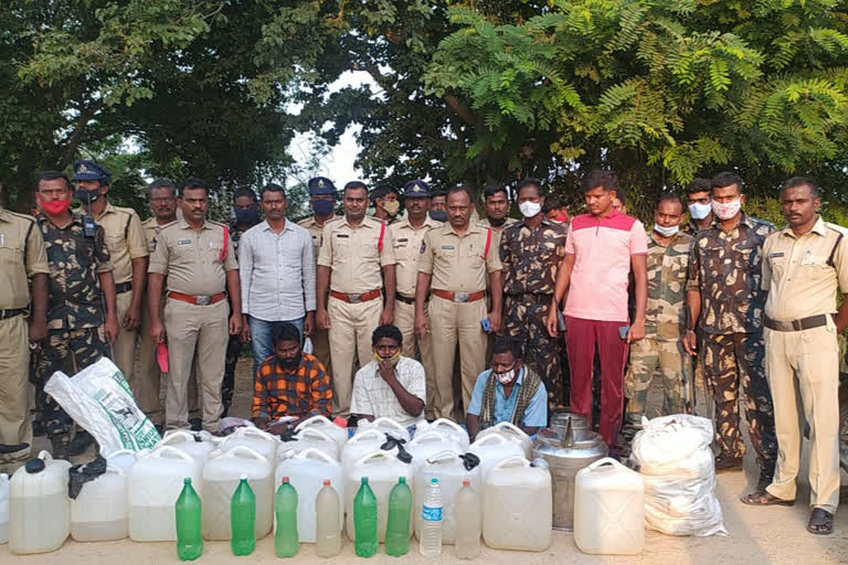 seb officers rides in natusara making plants in andhrapradhesh