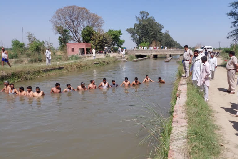 rohtak bike fell canal