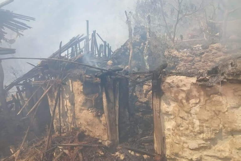 fire in Home at Kanti Mashwa paonta sahib