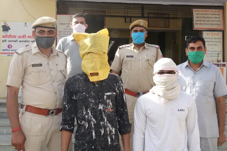 robbery accused arrested in Dausa, robbery from truck driver in Dausa