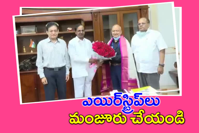 pradeep singh kharola met CM KCR