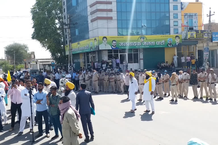 foundation stone Kisan Chowk sirsa, सिरसा किसान चौक नींव पत्थर