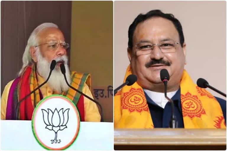 Narendra Modi and JP Nadda video conference on April 6th