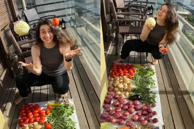 karisma-kapoor-was-seen-drying-vegetables-on-the-occasion-of-the-weekend