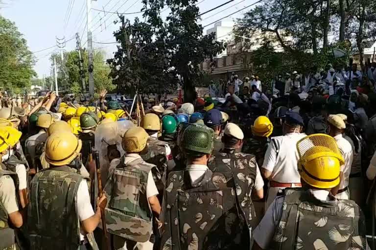 hisar farmers protest dushyant chautala