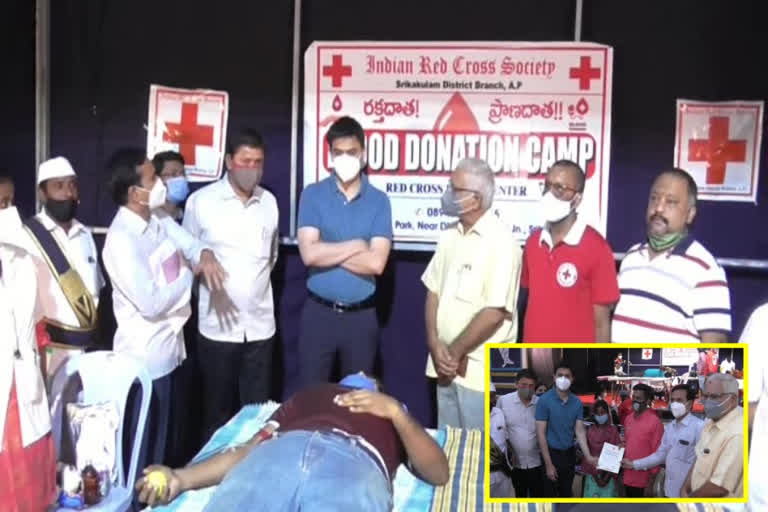 blood donation camp inaugurated by jc summit Kumar