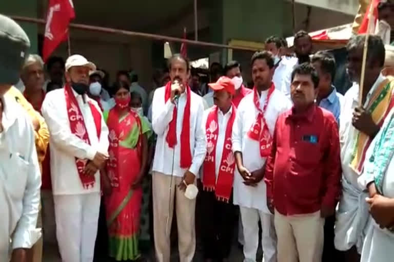 cpi election campaign in pathikonda, cpi ramakrishna election campaign