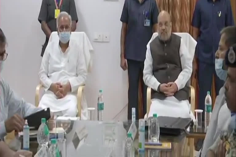 Shah, Baghel hold high-level meeting over Chhattisgarh Naxal encounter