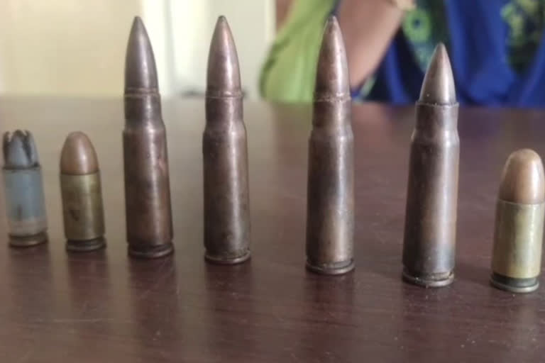 7 bullet recovered near dhanushkodi sea shore