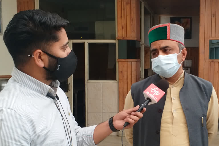 rajiv saizal interview with etv bharat on solan mc election