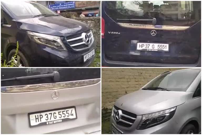 Palampur Police seized three Mercedes and one swift under fake registration case