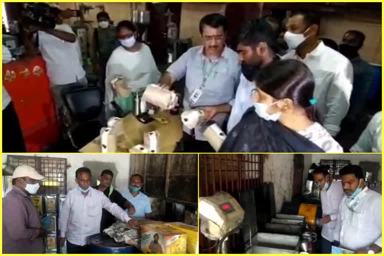 Food safety officials raid at Vijayawada