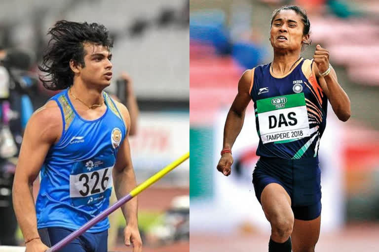 Neeraj Chopra, Hima Das