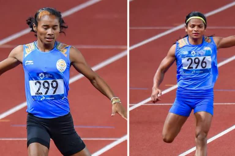 Hima Das  Dutee Chand  sprinter  relay team  World Athletics Relays  S Dhanalakshmi