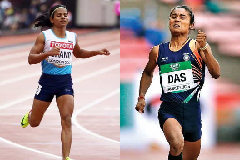 Hima Das, Dutee Chand