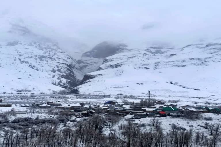 snowfall in lahaul spiti