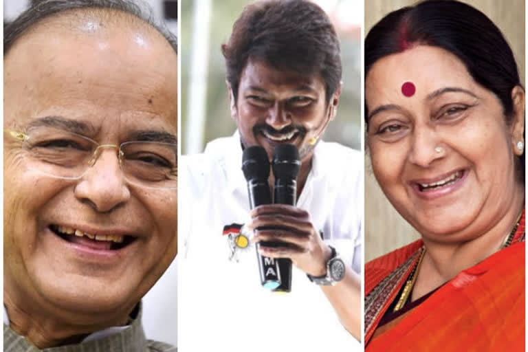 EC issues notice to Udhayanidhi Stalin over comments on jaitley sushma death  EC issues notice to Udhayanidhi Stalin  Udhayanidhi Stalin news  comments on jaitley sushma death  അരുൺ ജെയ്‌റ്റ്‌ലിയുടെയും സുഷമ സ്വരാജിന്‍റെയും മരണം  സ്റ്റാലിന്‍റെ പ്രസ്‌താവനക്കെതിരെ ഇസി  ഉദയാനിധി സ്റ്റാലിന് നോട്ടീസ് അയച്ചു ഇസി  തെരഞ്ഞെടുപ്പ് കമ്മിഷൻ നോട്ടീസ് അയച്ചു