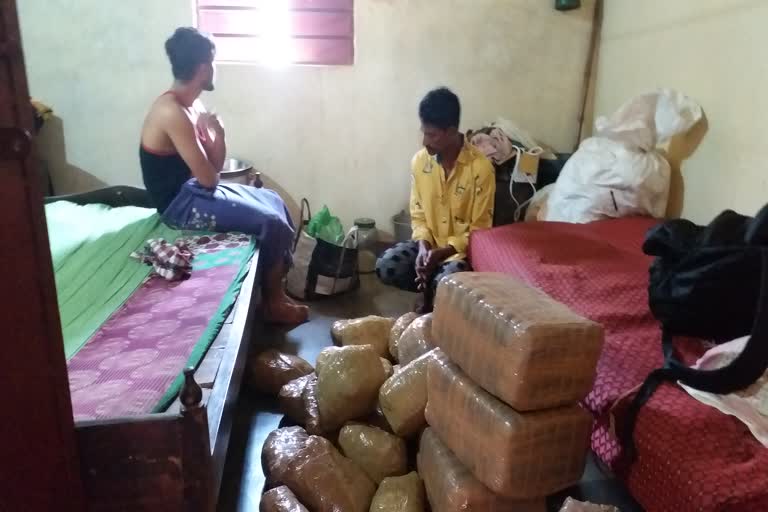 ganja godown seized at Bhubaneswar spl sqd raid