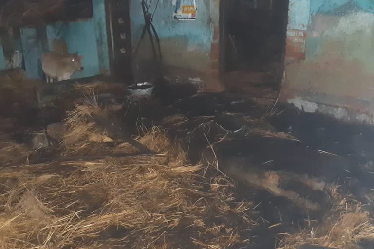 fire break out in puri matalpur village