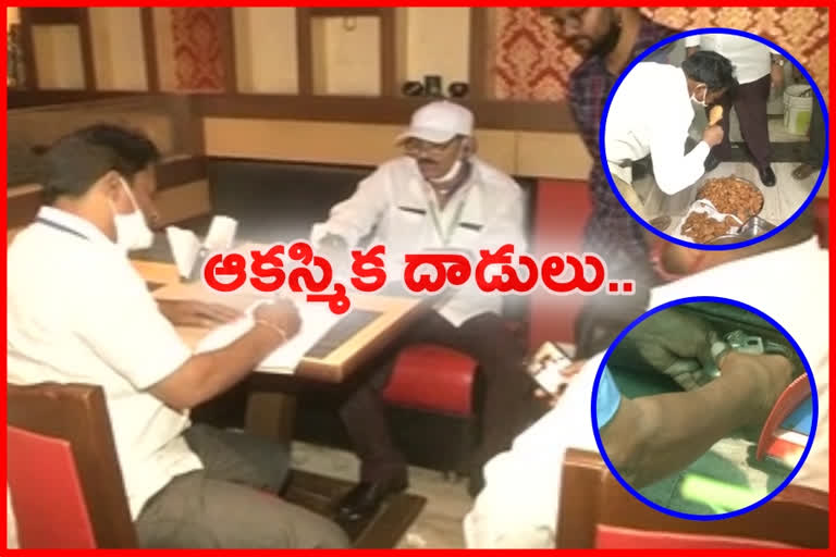 food safety officials raids at guntur hotels