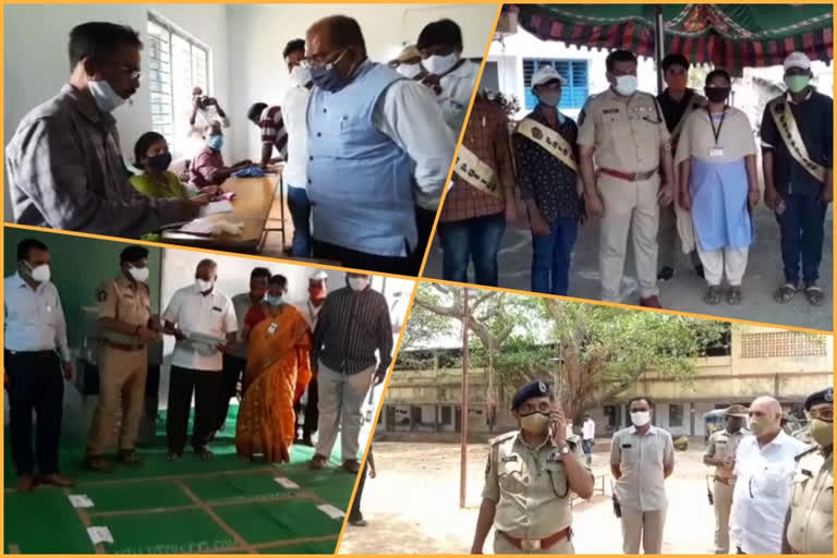 krishna officials visited polling stations, parishth polling in krishna